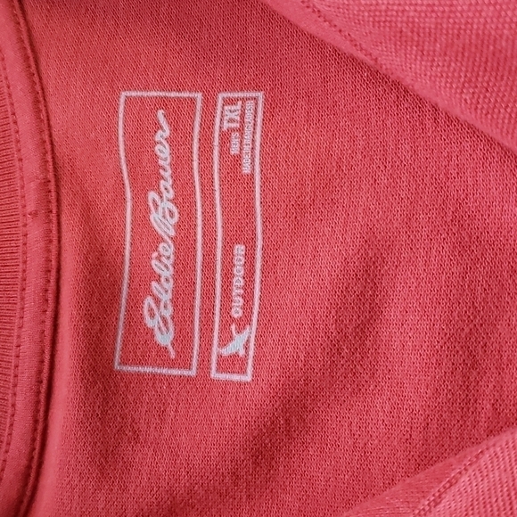 Eddie Bauer Men's Outdoor Polo Shirt Short Sleeve 1/4 Button, Size TXL - Picture 10 of 13